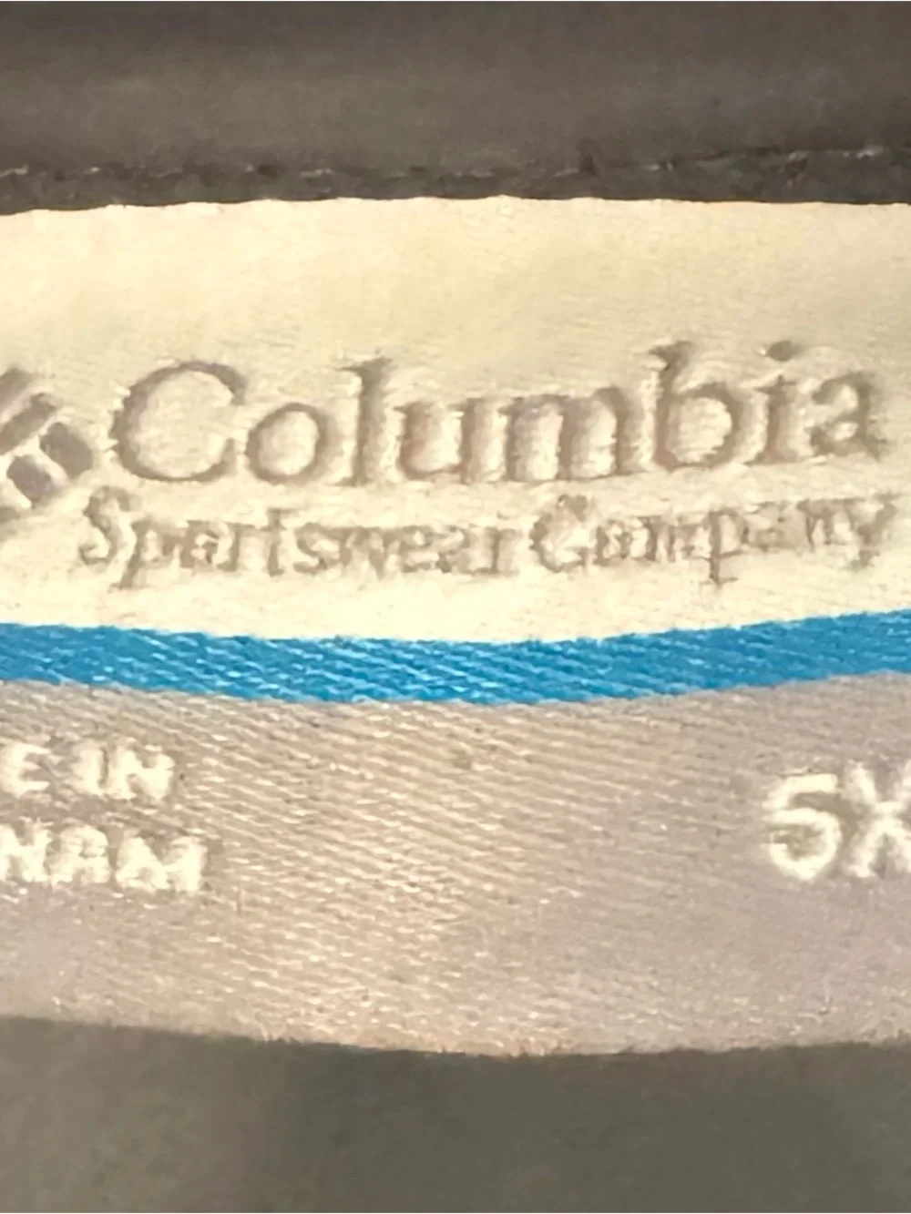 Columbia Windbreaker Jacket 5X Lightweight Full Zip Tan Gray Big Tall
